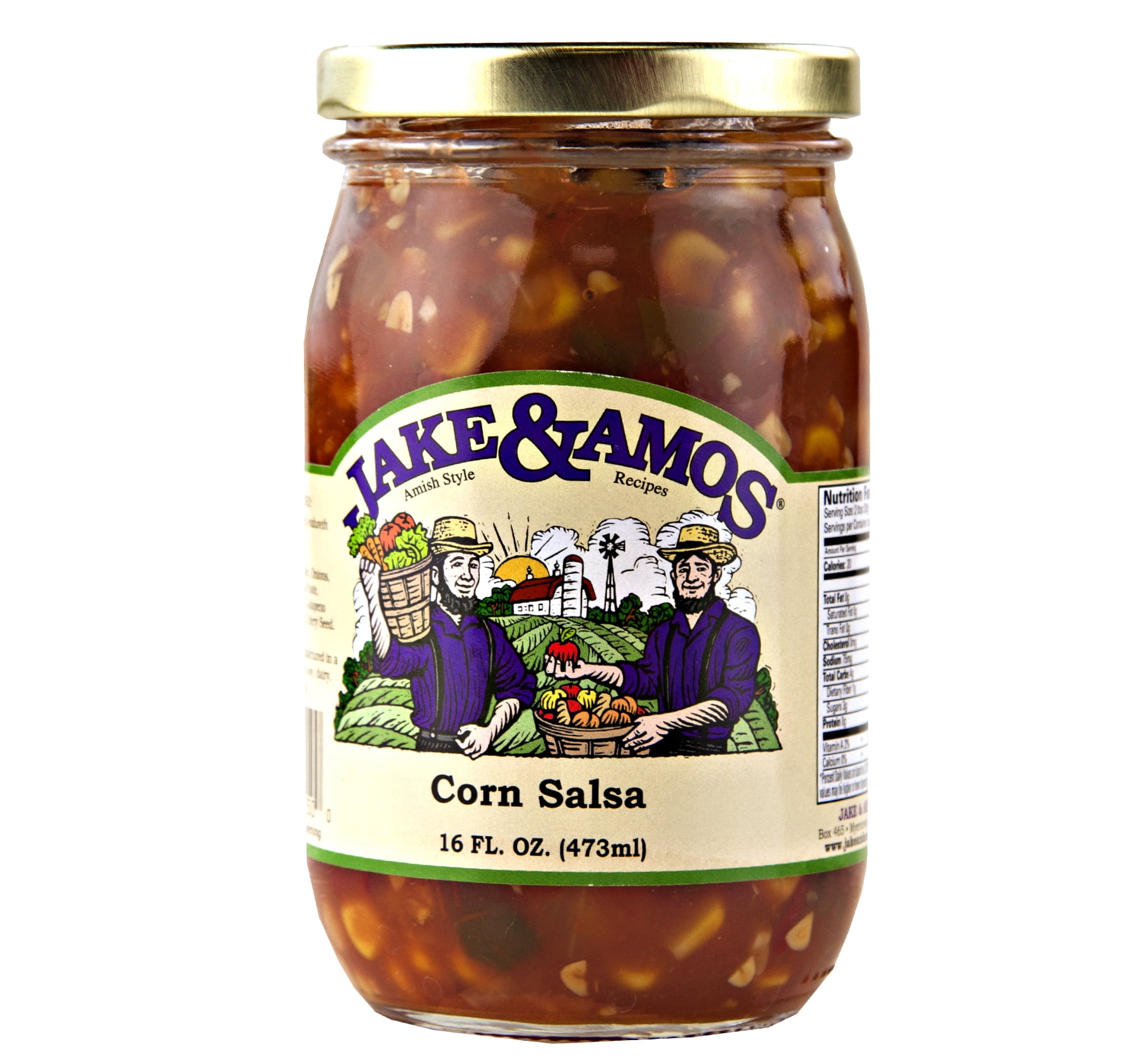 Jake & Amos Corn Salsa 16 oz. Jar (2 Jars)