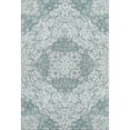 thumbnail image 2 of Addison Rugs Mayfield Premium Machine Washable Traditional Medallion Teal Rectangle Rug, 10' X 14' Machine Washable Traditional Medallion Teal Oversized Sherpa Throw Blanket, 2 of 7