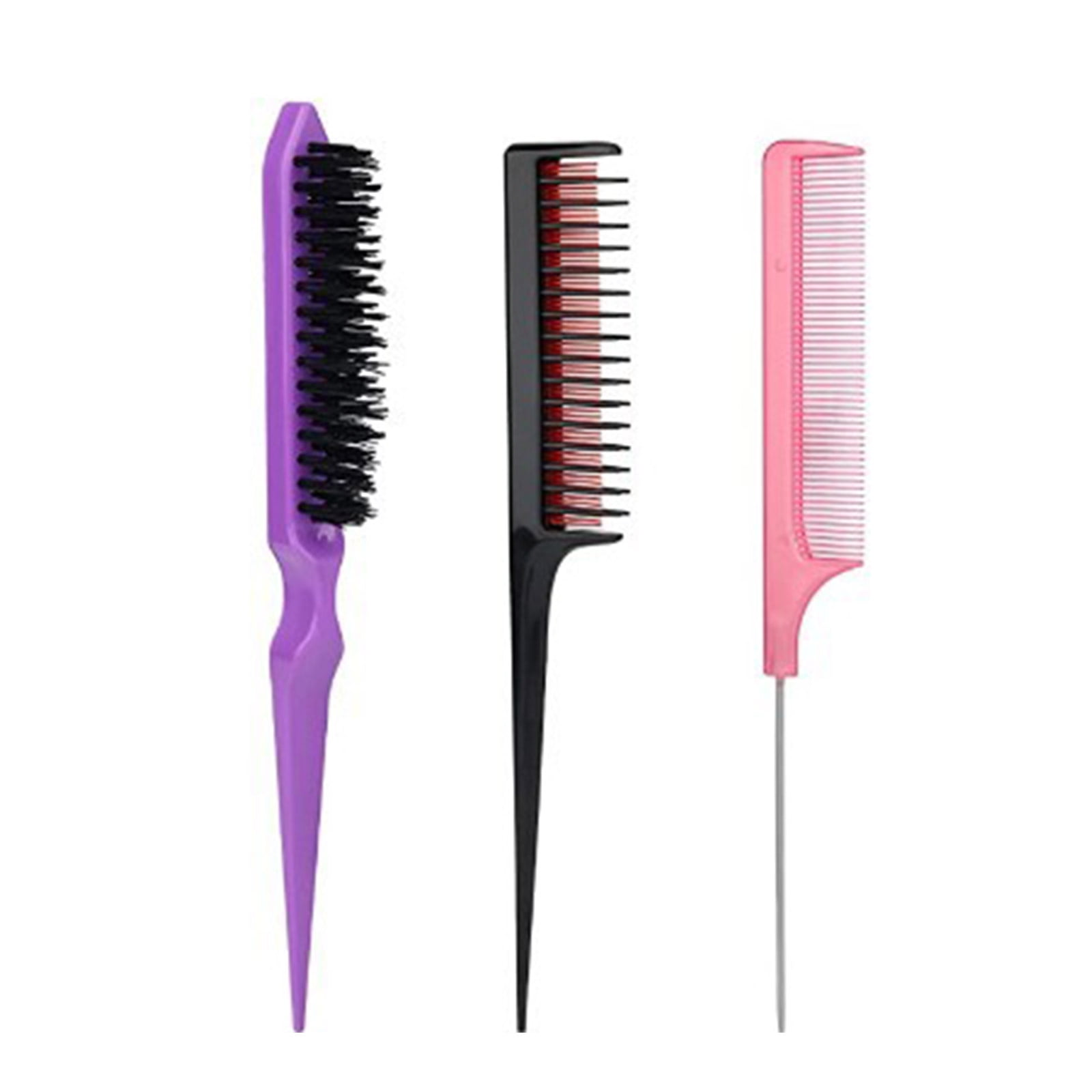 AOOOWER 3 Pieces Women Hair Styling Combs Long Hair Comb Brush Anti-Static  Ideal for Women Men Back Combing Hair Style Design 