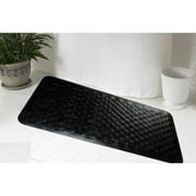 Carnation Home Fashions Small 13-Inch by 20-1/2-Inch Rubber Bath Tub Mats, Black