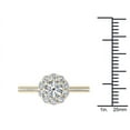 thumbnail image 4 of 1-1/4 Carat T.W. Diamond Flower-Shape Halo 14kt Yellow Gold Engagement Ring, 4 of 4