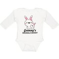 thumbnail image 3 of Inktastic Grammy's Snuggle Bunny Easter Girls Long Sleeve Baby Bodysuit, 3 of 5