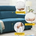 thumbnail image 4 of 87*34.2" 2-Seater Sectional Sofa Couch with Multi-Angle Adjustable Headrest, Spacious and Comfortable Velvet Loveseat for Living Room,Studios, Salon, 4 of 9