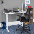 thumbnail image 2 of Stand Up Desk Store Electric Compact Standing Desk (White Frame/Matte White Top, 48” Wide), 2 of 8