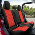 thumbnail image 5 of For 2020-2024 Jeep Gladiator FH Group Neoprene Waterproof Custom Fit Car Seat Covers - Rear Set Red, 5 of 5