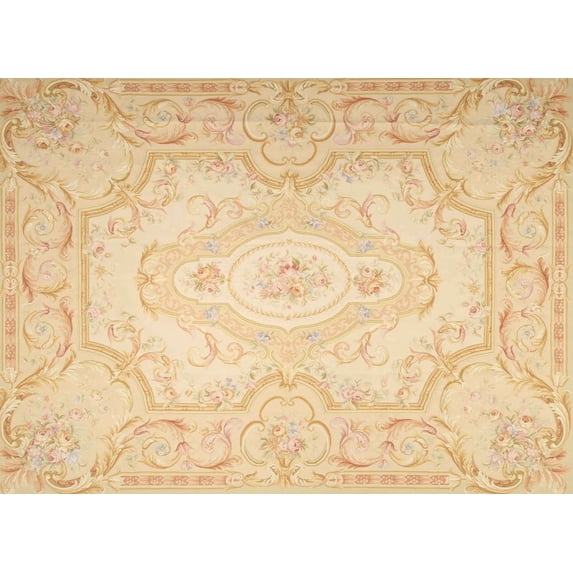Ahgly Company Machine Washable Indoor Rectangle Traditional Brown Gold Area Rugs, 4' x 6'