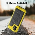thumbnail image 5 of Dteck Case for Apple iPhone 12 6.1-inch,Luxuy Metal Waterproof Shockproof Rubber Hybrid Aluminum Alloy Back Case with nano waterproof membrane Cover,Yellow, 5 of 9