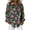 Purple, variant on Women's Carnival Shirt, Carnival Print Long Sleeve Top, Button Down Festival Blouse, Comfortable Stretch Fabric, for Party Casual Wear