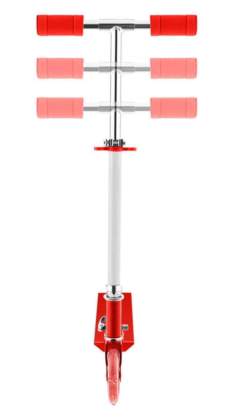 Rugged Racers Two Wheel Kids Scooter with Red Heart Design