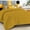 Gold, variant on DNG Creations 3 Piece Wavy Stitching Comforter Solid Gold Colour 550 GSM Super Soft 100% Egyptian Cotton With 6 Corner Tabs ( California King - Size )