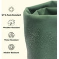 thumbnail image 3 of Heavy Duty Polyester Canvas Tarp 40' x 50', Green Shade Tarps 16 oz Breathable UV Resistant Tarpaulin Cover with Rustproof Brass Grommets, Multipurpose for Canopy, Roof, Camping, Woodpile, 3 of 9