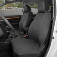thumbnail image 3 of carXS Forza Solid Gray Car Seat Covers Full Set, Includes Front Seat Covers and Rear Bench Seat Cover for Cars Trucks SUV, Automotive Interior Car Accessories, 3 of 8
