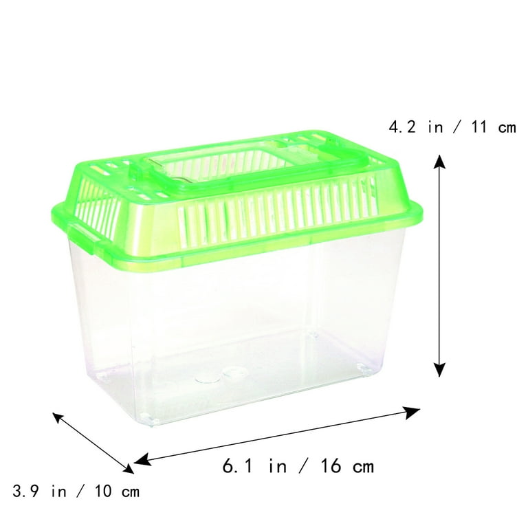 Fish Tank Aquarium Betta Small Mini Plastic Box Gallon Gold Bowl Aquariums  Portable Beta Handheld Accessories Storage 