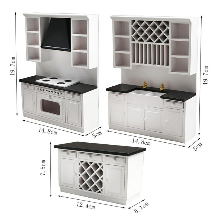 Diy miniature 2024 kitchen cabinets