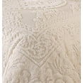 thumbnail image 3 of Beatrice Home Fashions Medallion Chenille, Twin, Ivory, 3 of 3