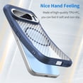 thumbnail image 2 of Panda Baby Magnetic Case for Google Pixel 9 Pro XL, Compatible with Magsafe, Translucent Matte Back Slim Shockproof Phone Cover (Blue), 2 of 12