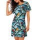 thumbnail image 2 of Balery Colorful Fishing Baits Camisón de manga corta con cuello redondo para mujer, cómodo y elegante., 2 of 6