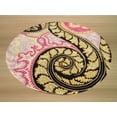 thumbnail image 2 of Hand-tufted Wool Black Contemporary Abstract Paisley Rug, 2 of 3