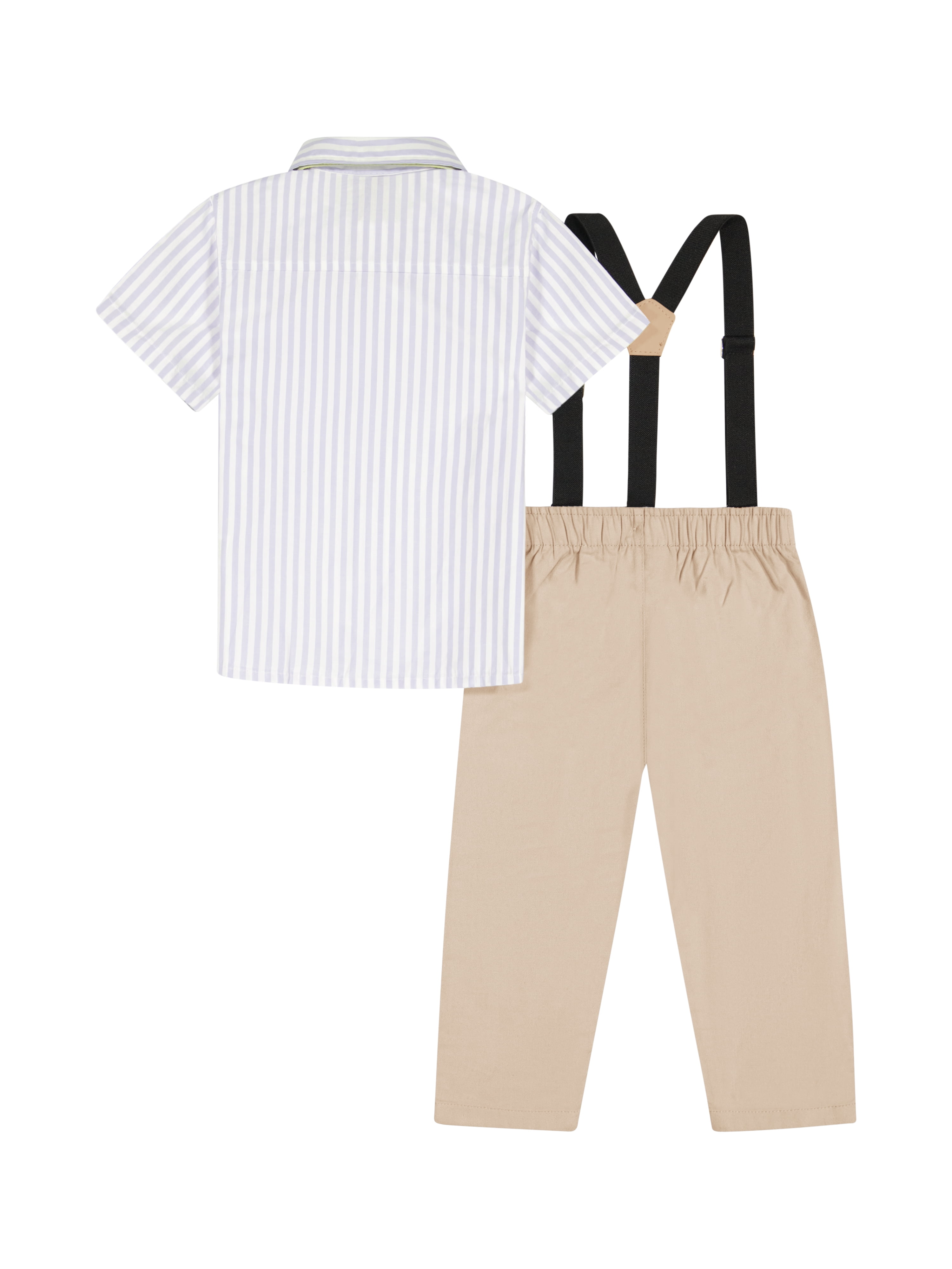 Tahari Toddler Boy Blue Bow Tie & Suspender Pant Set, Size 2T-4T