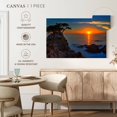 thumbnail image 4 of Elephant Stock Golden Sun Above Pebble Beach Wall Art - Horizontal Canvas Wall Art - Living Room Wall Decor - Beach Canvas - Black And Brown Decor - 30" x 20", 4 of 4