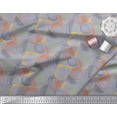 thumbnail image 3 of Soimoi Grey Rayon Crepe Fabric Mix Fruits Print Fabric by Yard 46 Inch Wide, 3 of 3