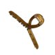 thumbnail image 3 of Pinza de pelo de resina gruesa de 5,9 pulgadas, pasadores decorativos texturizados de agarre fuerte, pinzas de garra L marrón, 3 of 5