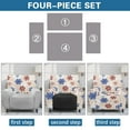 thumbnail image 6 of FOR U DESIGNS Snowflake Pattern Recliner Chair Covers 4-Pieces Washable Lazy Boy Recliner Protector Wear-Resistan Recliner Sofa Slipcovers Christmas Decor for Pet, Kids, 6 of 8