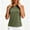 Green, variant on Workout Tops for Women Sleeveless Half Zip Collar Golf Quick Dry UPF 50+ Shirts Lightweight Summer Solid Tennis Sports Vacation Tees