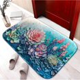 thumbnail image 2 of Oil on relief 957 Non-Slip Memory Foam Bath Rug: Absorbent, Quick-Dry, Machine Washable, Soft & Comfortable - S, 2 of 7