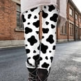 thumbnail image 6 of Lutiedan Cow Print Legging for Girls High Waisted Athletic Workout Pants Casual Full Length Running Leggings Size 3-8, 6 of 7