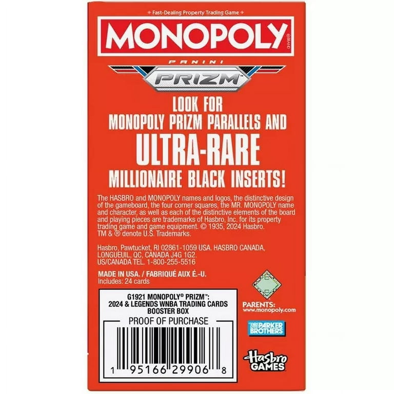 Monopoly Prizm WNBA Booster Box 2024, Caitlin Clark Rookie Card, Black Inserts - Walmart.com Monopoly Prizm WNBA Booster Box 2024, Caitlin Clark Rookie Card, Black Inserts - Walmart.com