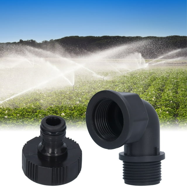 Hose Adapter, Adaptable Hose Connector Stable Durable With Nipple Connector For Courtyard For Garden G3/4 Directional Elbow Female And Male Thread + Nipple,G1 Directional Elbow