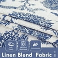 thumbnail image 2 of DriftAway Linen Floral Paisley Navy Blackout Curtains for Living Room Bedroom 72 Inch Length 2 Panels Lined Grommet Window Drapes Thermal Farmhouse Country Jacobean Curtains, 2 of 8