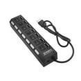 thumbnail image 3 of 7 Ports USB Hub Répartiteur avec Commutateurs Marche/arrêt Long Cordon pour Ordinateur Portable de Bureau PC Ordinateur Appareils de Chargement Transfert de Données, 3 of 7
