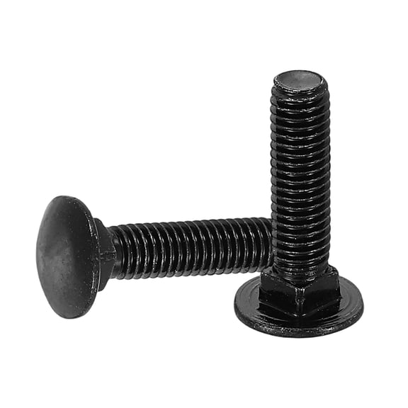 Uxcell 30Pack M5 x 20mm Stainless Steel Carriage Bolts Round Head Square Neck, Black