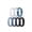 Pack C: White, Pale Aqua, Metallic Payne's Gray, Rain Washed, Grayish Azure, Dress Blues, Black, variant on Women’s Silicone Wedding Rings – 5.5mm Wide, 2mm Thick Engagement Rings, Rubber Engagement Bands, 7-Pack