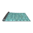 thumbnail image 2 of Ahgly Company Indoor Round Abstract Light Blue Modern Area Rugs, 8' Round, 2 of 4