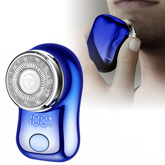 Up to 50% Off ! Electric Shaver for Men Pocket Size Mini Portable Shaver Wet and Dry Mens Shaver Usb Rechargeable Shaver Charging Easy Use Suitable for Home,Car,Travel Health and Beauty