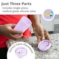thumbnail image 2 of Re-Play Sippy Cups for Toddlers - 10 Oz. Reusable Spill Proof Cups for Kids, Dishwasher/Microwave Safe - Made in the USA - Set of 4 - Pixel Blush, 2 of 11