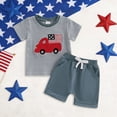 thumbnail image 2 of UAYOTSE boys Pajamas Toddler Pjs Set Cotton Kids Sleepwear 2 Piece Child Clothes Size 2-12 Years Sleepwear Pajamas,Sizes 12-18 Months, 2 of 6