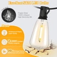 thumbnail image 2 of Cadena de luces LED Brightever para exteriores de 100 pies con 52 bombillas, 2 of 7