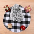 thumbnail image 4 of 38cm Tree Skirt Anti-fade Red/White Black Plain Anti-pilling Home Decoration Xmas Tree Carpet for Festival, 4 of 6
