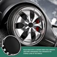 thumbnail image 4 of HWZWT Embouts Centraux de Roue de Voiture 4 Pcs Noir Brillant 50 mm, 4 of 5