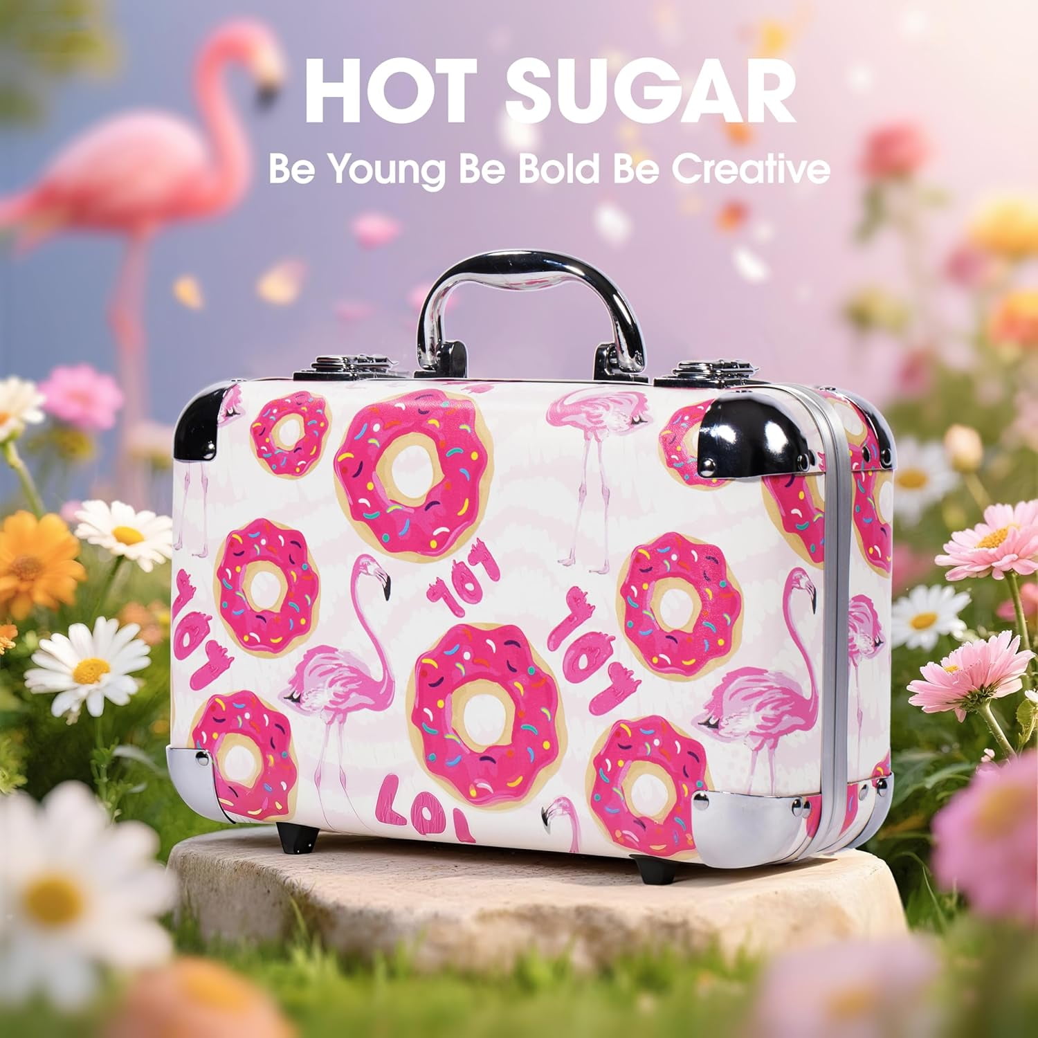 Hot Sugar Makeup Kit for Girls 10-12, Basic Cosmetic Set for Women - Perfect Gift to Begin The Makeup Journey (Doughnut)