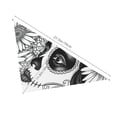 thumbnail image 3 of Goofa Floral Sugar Skull Portrait Printing Dog Bandana ,Cat Scarf Adjustable Bib Handkerchief Accessories for Dogs Cats,Pet scarf,Pet fashion, 3 of 6