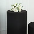 thumbnail image 6 of Balsa Circle 5 Black Cylinder Pedestal Fitted Spandex Display Stand Covers Set Party Events Decorations Supplies, 6 of 8