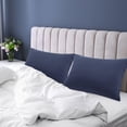 thumbnail image 2 of REGALWOVEN 1800 Microfiber Breathable Zippered Pillowcases Set of 2, King Navy 20"x36", 2 of 7