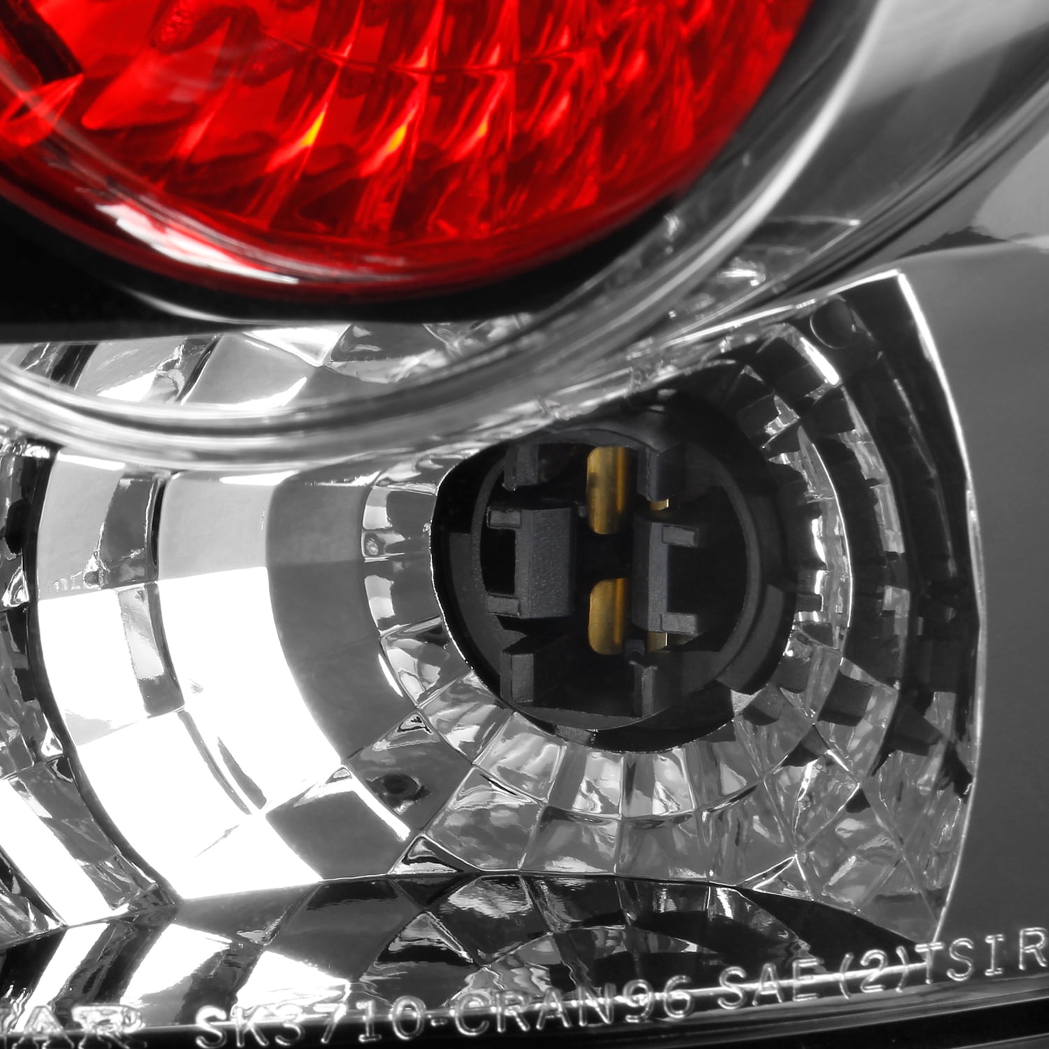 AKKON - For 96-00 Dodge Caravan| Chrysler Town & Country Black Bezel Tail Lights Brake Lamps Pair