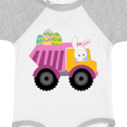 thumbnail image 4 of Inktastic Easter Bunny in Dump Truck Delivering Easter Eggs Boys or Girls Baby Bodysuit, 4 of 5