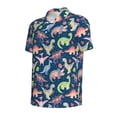 thumbnail image 4 of Wukai Dinosaur Men’s Polo Shirts,Quick-Dry Athletic Shirt,Classic Fit Shirts-X-Large, 4 of 8